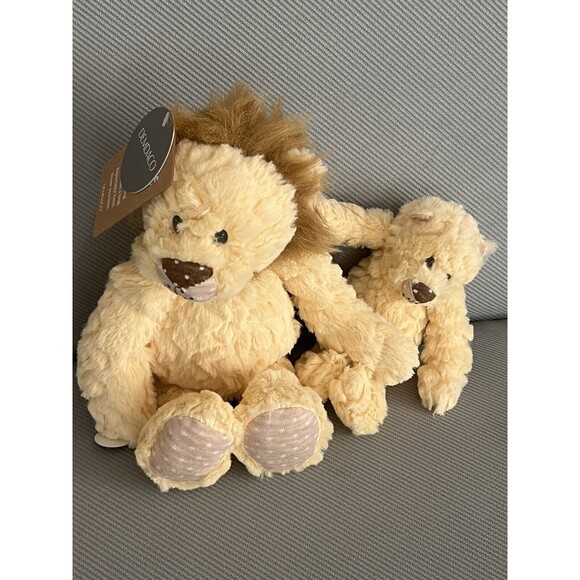 thumbnail image 2 of Tons Of Love Elephant Grey Stripe 20 Inch Polyester Plush Fabric Figure 2 of 11